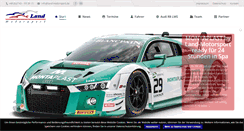 Desktop Screenshot of land-motorsport.de